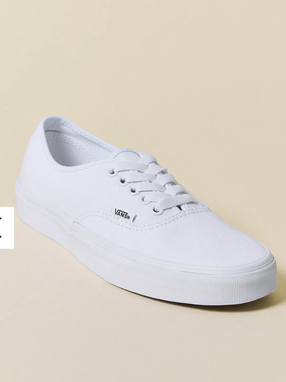 Vans White Canvas Sneakers